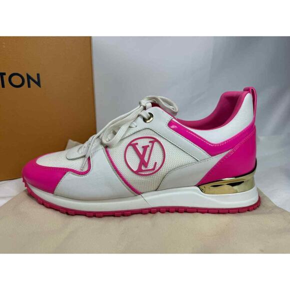 Louis Vuitton Run Away Sneaker Pink And White US Size 10 SPB-TS 356380 - Picture 2 of 13